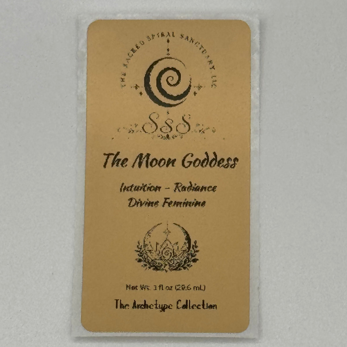 The Moon Goddess Aromatherapy Roll-On Oil - Moonstone & Clear Quartz Crystal-Infused Essential Carrier Oil for Personal Care