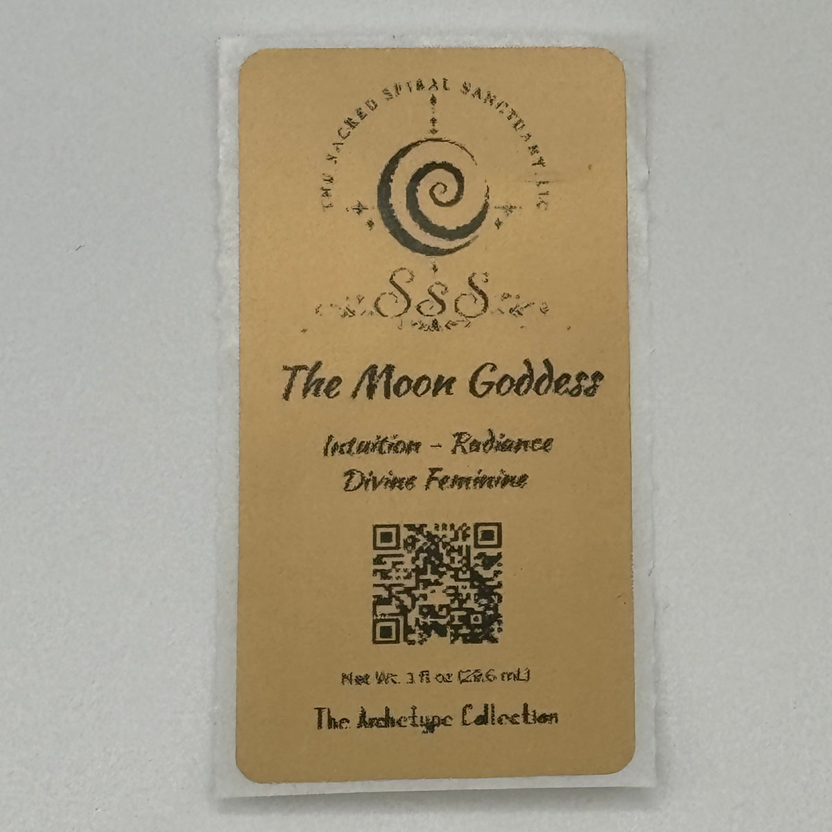 The Moon Goddess Aromatherapy Roll-On Oil - Moonstone & Clear Quartz Crystal-Infused Essential Carrier Oil for Personal Care