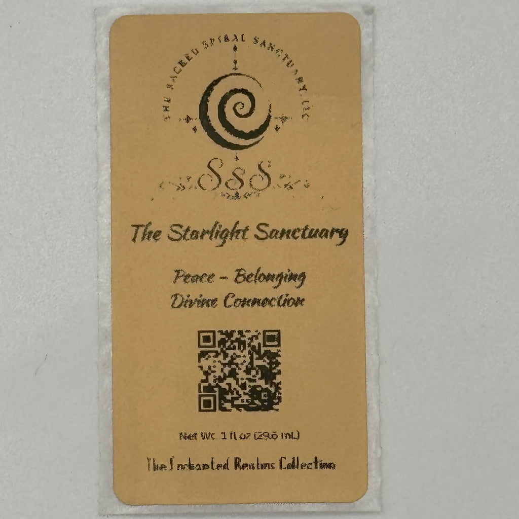 The Starlight Sanctuary Aromatherapy Roll-On Oil - Prehnite & Amethyst Crystal-Infused Essential Carrier Oil for Personal Care